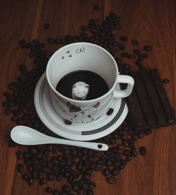 ماگ گربه و خرگوش برجسته