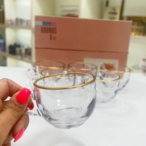 فنجان اورانوس لب طلا