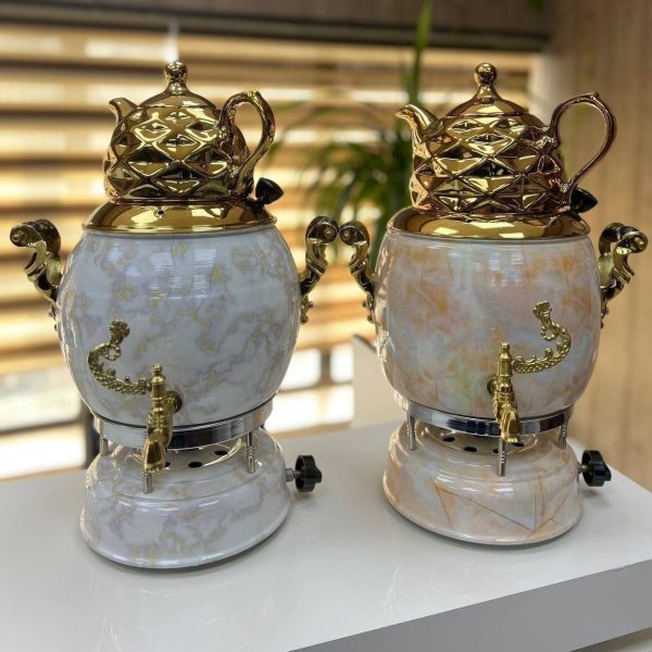 سماور گازی آیلار - طرح ماربل