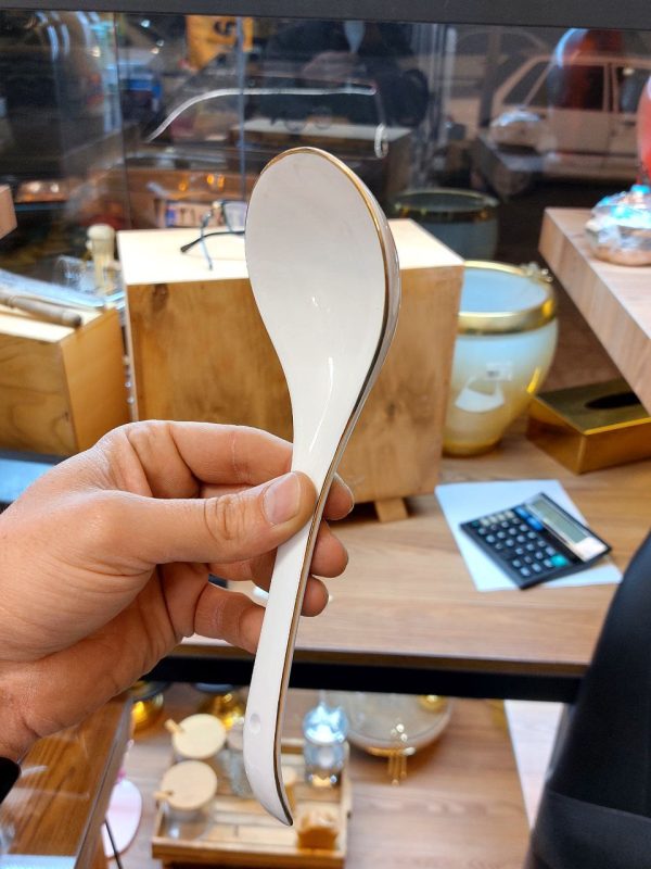 قاشق آجیل لب طلای سرامیکی