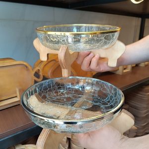 شیرینی خوری آبگز با استند چوبی