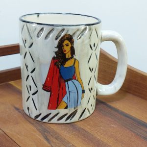 ماگ دخترانه کنده کاری