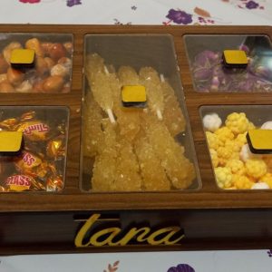 جعبه پذیرایی 5 خانه مستطیل